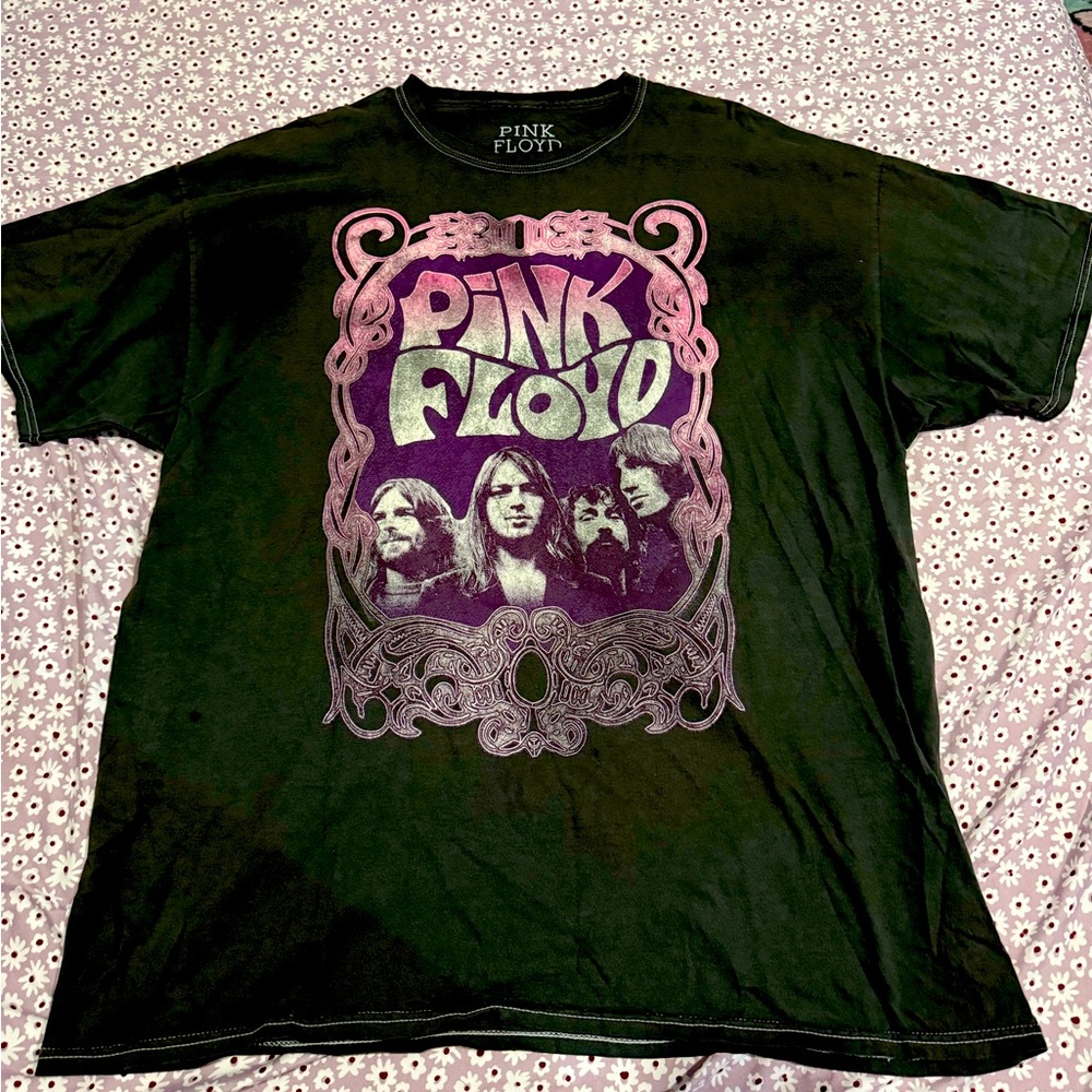 Dope pink floid loose fit T shirt (Gray color)
